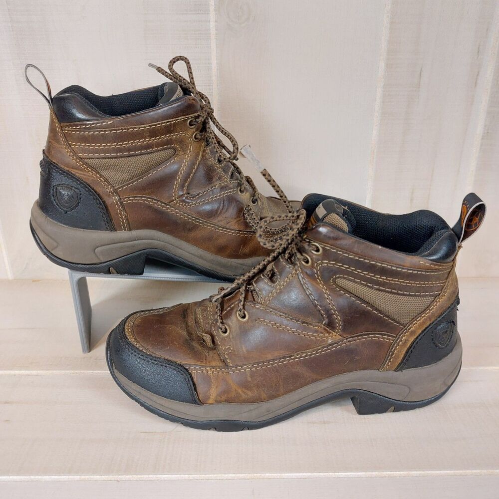 Ariat Terrain Boots Women's 7B Brown Leather 10004135 Barn Chores